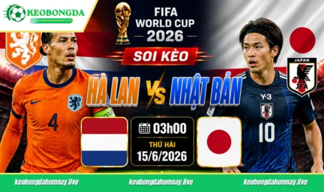 Soi kèo World Cup Hà Lan vs Nhật Bản, 03h00 ngày 15/6/2026